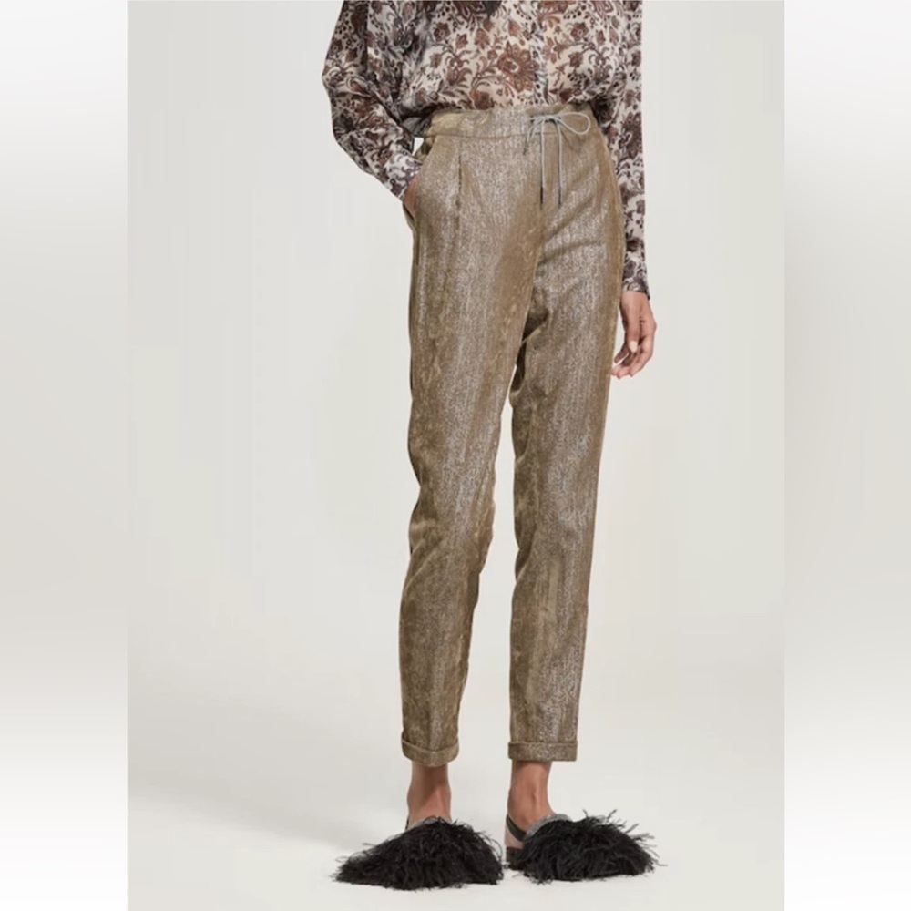 Shimmering Gold Women's Trousers